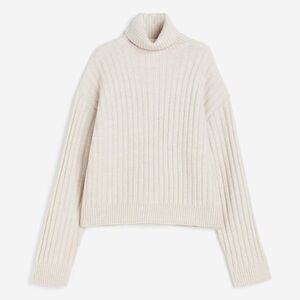 H&M Rib Knit Turtleneck Sweater